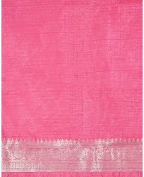 Pink Ivory Zari Skirt Buti Banarasi Saree