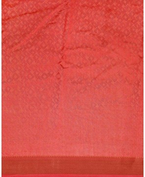 Strawberry Art Dupian Zari Embose Work Banarasi Saree