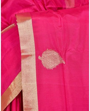 Rani Art Silk Banarasi All Over Buta Work Banarasi Saree