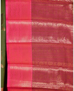 Green Art Silk Banarasi All Over Buta Work Banarasi Saree