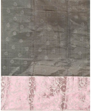 Maroon Cotton Banarasi Buti Work Banarasi Saree