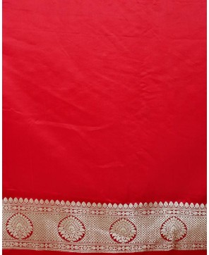 Red Art Silk Banarasi Saree