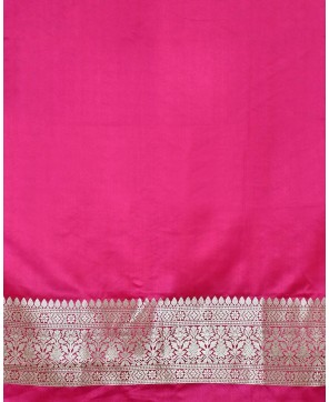 Art Silk Cross Rani Banarasi Saree