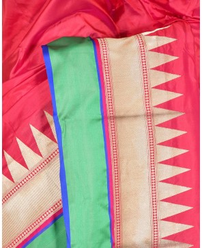 Cherry Pure Katan Banarasi Saree