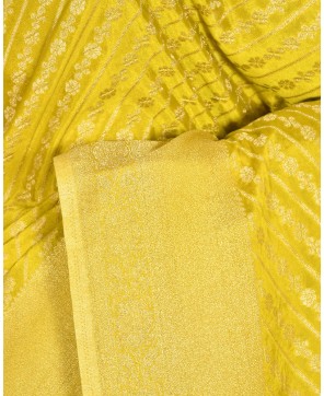 Lemon Yellow Banarasi Georgette Aada Jaal Saree