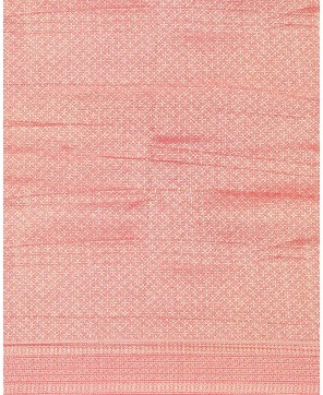 Strawberry Banarasi Georgette Ivory Zari Saree