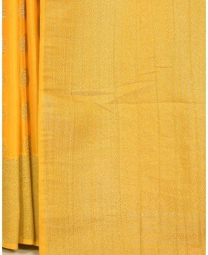 Yellow Banarasi Chinon Banarasi Buti Saree