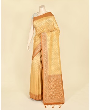 Tussar Chinon All Over Jaal Saree